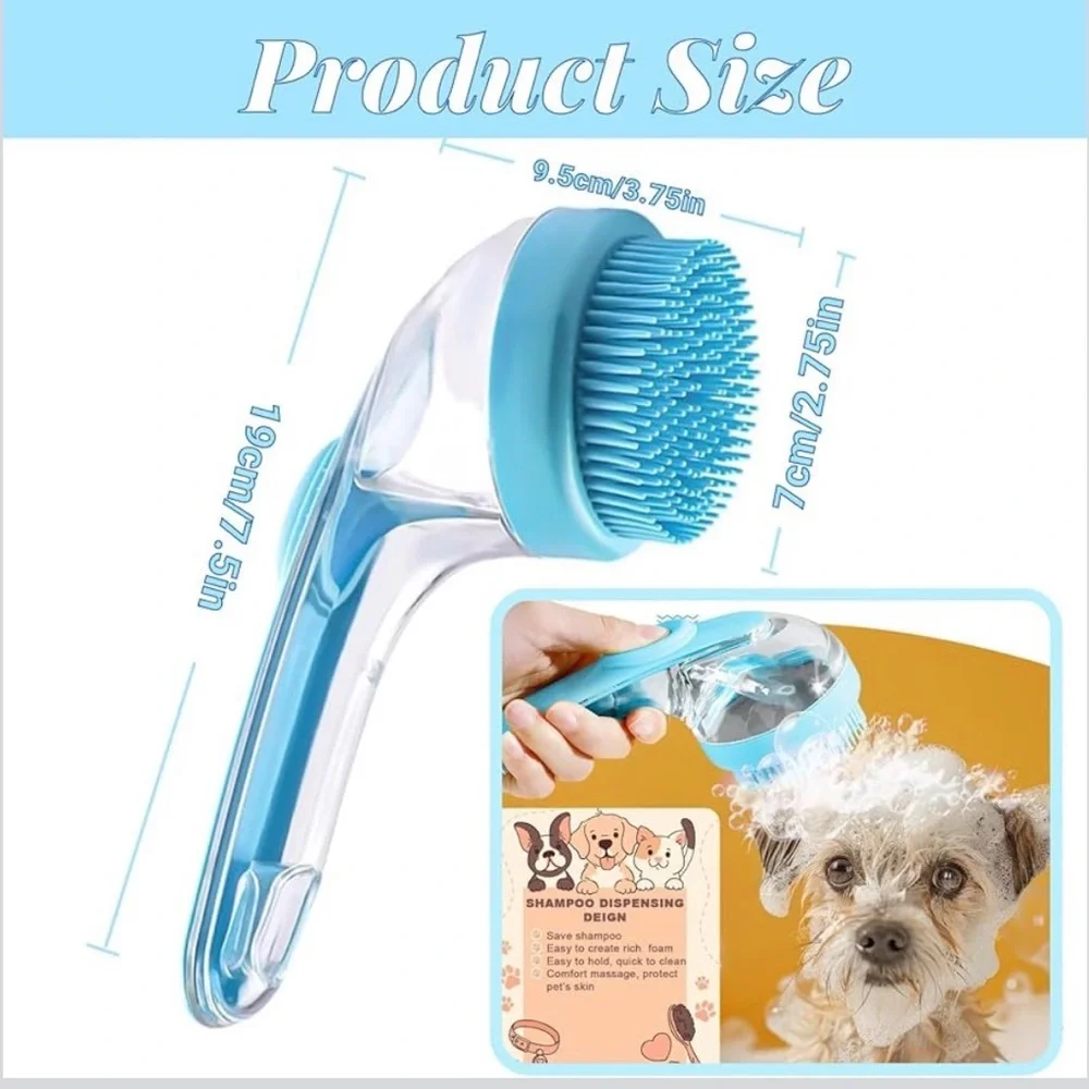 Blue and Yellow Dog Brush